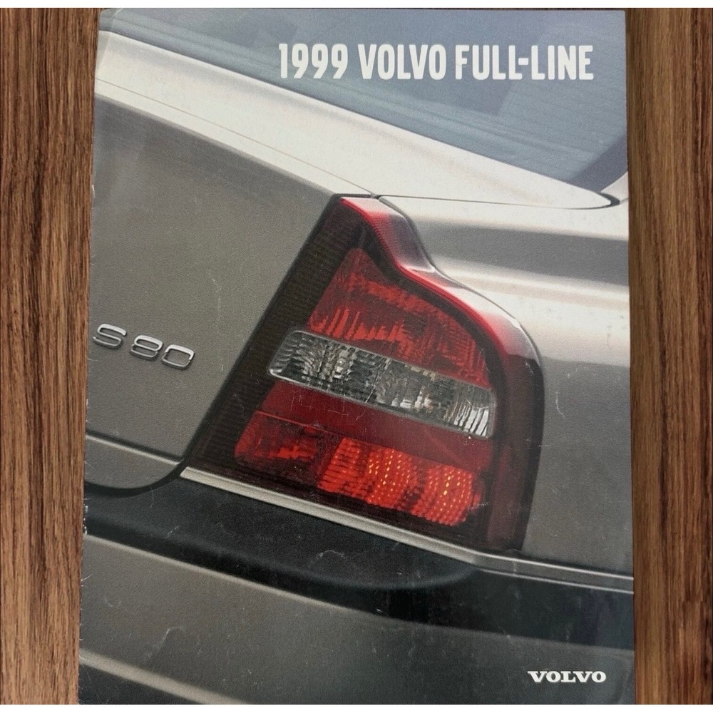 1999 Volvo Full Line Sales Brochure S80 C70 S70 V70 Original Dealer Catalog‎